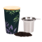 Keramický hrnček s infuzérom a bambusovým viečkom